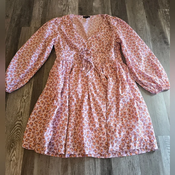J.CREW V-neck cotton poplin mini dress in peony paisley, 14 - Picture 9 of 16